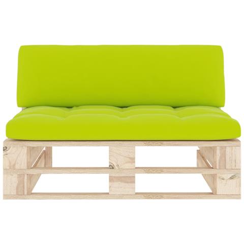 Divano Centrale Giardino Su Pallet In Legno Di Pino Impregnato - Foto 2