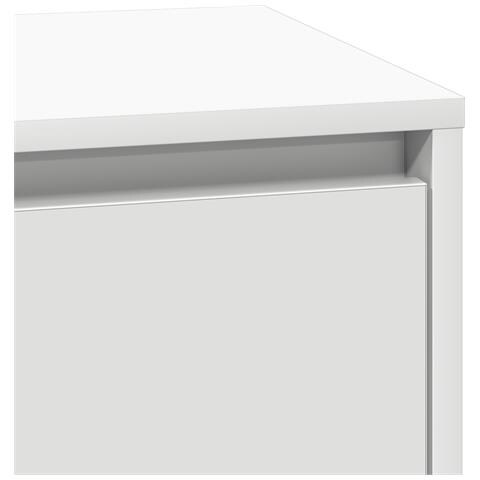 Comodino con LED bianco 39x34.5x65 cm legno ingegnerizzato - Foto 9