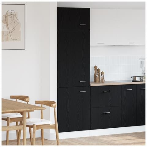 Armadio Frigorifero  in Rovere Nero - 60x57x207 cm - Foto 2