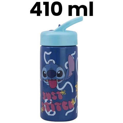 Borracca 410 Ml Stitch Per Bambini Con Manico E Cannuccia Integrata, Blu - Foto 4
