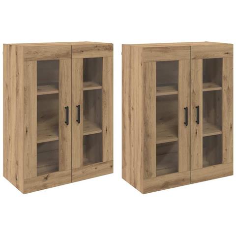 Armadi da Muro 2 pcs rovere artigianale 69.5 x 34 x 90 cm - Foto 1