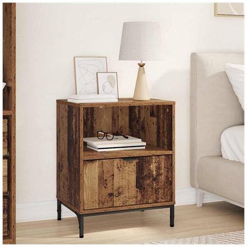 Comodino Legno vecchio 49 x 36 x 61 cm Legno multistrato - Foto 2