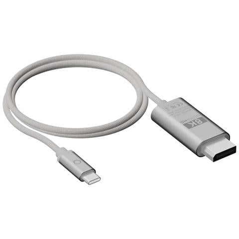 Cavo Usb-c A Hdmi 2m 8k Ultra Hd Serie Pro Cavo, Grigio Chiaro - Foto 1