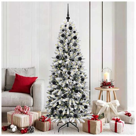 Albero di Natale artificiale con 300 LED Bianco 180 cm - Foto 2