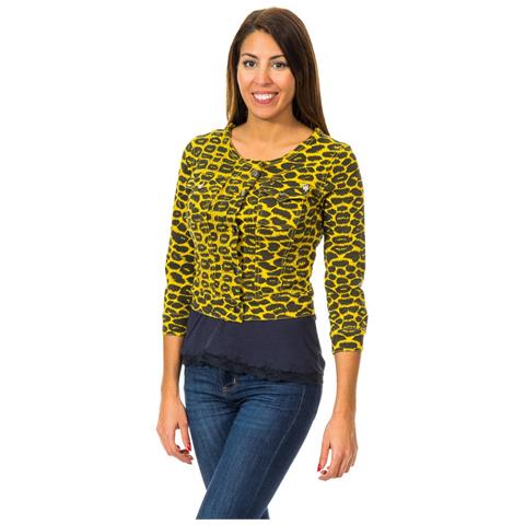 Giacca Effetto Bolero Con Maniche A 3/4 E Girocollo 10dga0175 Donna - Foto 1
