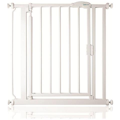 Safetots Cancelletto Per Scale A Pressione Con Chiusura Automatica, 75cm - 82cm, Bianco - Foto 1