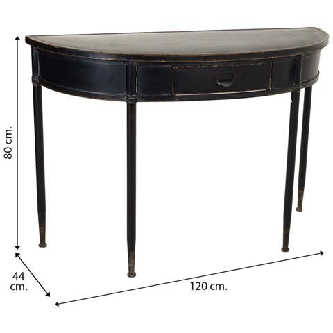 Mobile Da Ingresso In Metallo Nero 120x44x80h - Foto 8