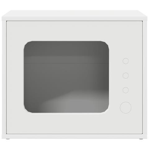Casa per Gatti Bianco 51 x 30 x 42 cm Legno multistrato - Foto 1