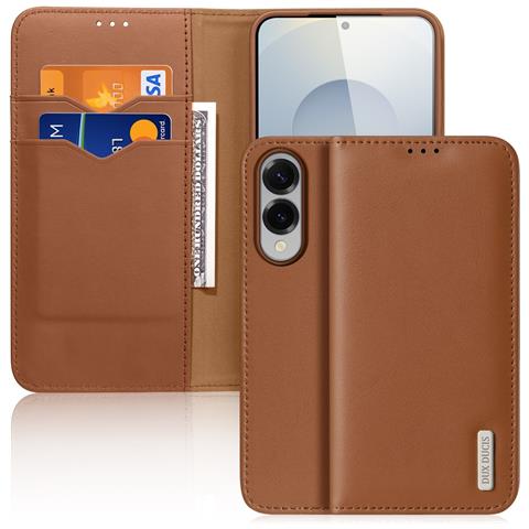 Cover Cartera per Galaxy S25 Edge - Pelle /PU, Marrone - Foto 1