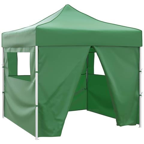 Tenda Party Verde 291 x 291 x 315 cm Tessuto Oxford - Foto 1
