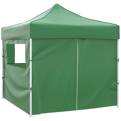 Tenda Party Verde 291 x 291 x 315 cm Tessuto Oxford - Foto 2