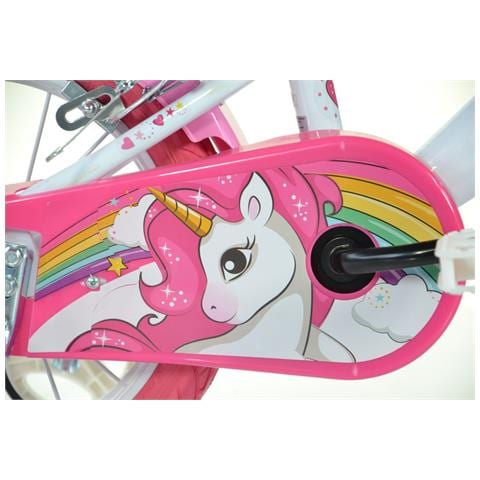 Bici Da Bambina Misura 14'' Art. 144r-un Bicicletta Da Bimba Linea Unicorn - Foto 3