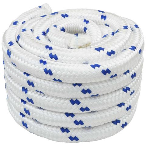 Corda da Barca 10 m 4 Bianco e Blu PP - Foto 1