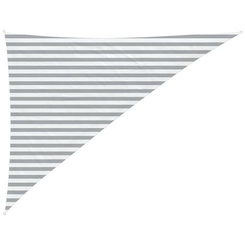 Vela da ombra solare Grigio chiaro e bianco 3 x 4 x 5 m - Foto 1