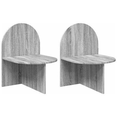 Comodino 2 pcs Grigio Sonoma 48 x 49 x 65 cm - Foto 1