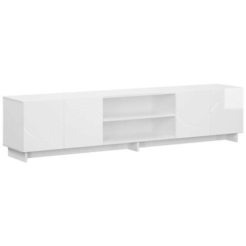 Supporto TV 179.5 x 34.5 x 40 cm Bianco Lucido - Foto 1