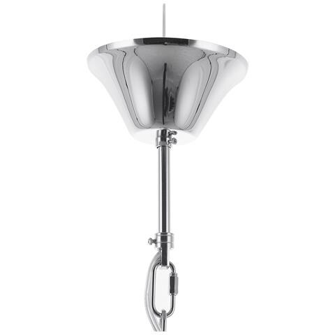 Lampadario In Vetro E Metallo Argentato Ebron - Foto 30