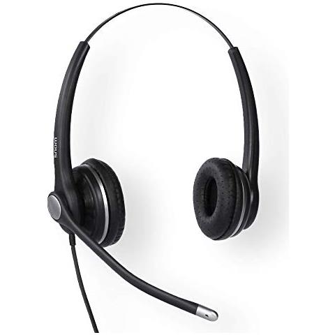A100D Binaurale auricolare per tutti i telefoni da scrivania, Passivo cancellazione di rumore Microfono, Superior Wideband Audio Grazie Per Optimized Speaker sintonia)  - Foto 1