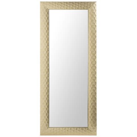 Specchio Da Parete Dorato Rettangolare 50 X 130 Cm Antibes - Foto 19