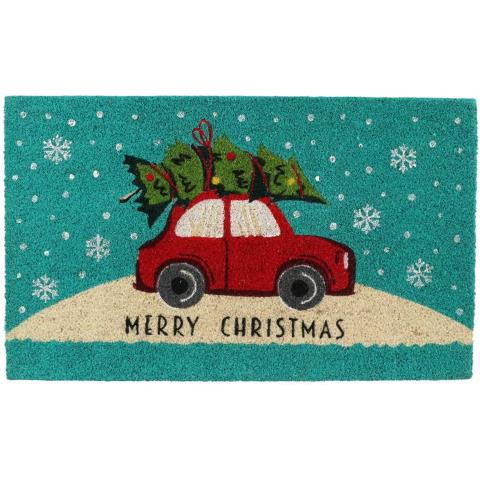 Tappeto Verde Con Decorazione Natalizia - Foto 1