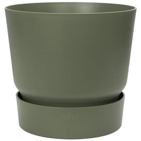 Vaso Per Fiori Rotondo Elho Greenville 47 - Esterno - Ø 47 X H 44,1 Cm - Verde Foglia - Foto 1
