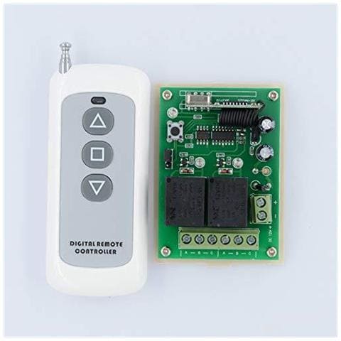 Cc 12v Motore Radio Telecomando Di Controllo Del Motore Di Cc Interruttore A Distanza Wireless Controller Comando A Distanza Per Il Motore In Avanti Di Arresto Inversione Del Motore Grande 433mhz Telecomando - Foto 1