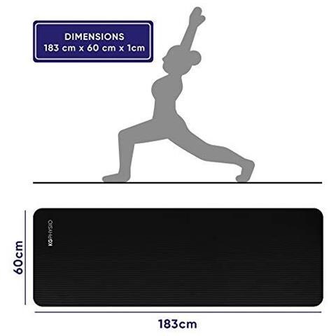 Antiscivolo Yoga Mat Con Cinturino - Esercizio Mat Ideale Per Hiit Pilates Yoga E Gli Allenamenti Fitness 183 X 60 X 1 Cm - Foto 2