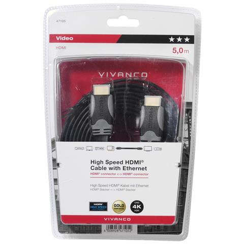 47/10 50FG cavo HDMI 5 m HDMI tipo A (Standard) Nero, Grigio - Foto 2