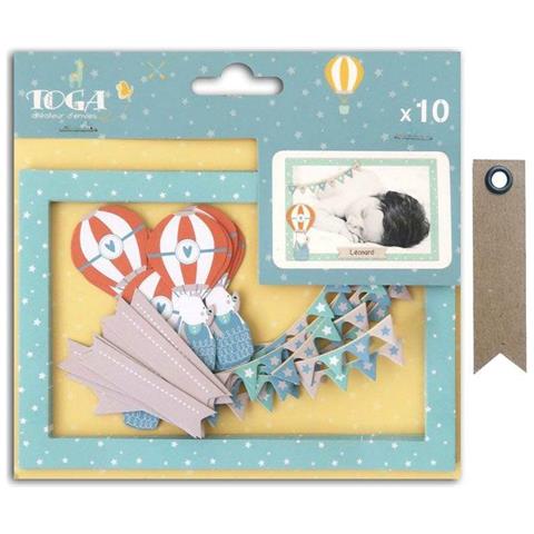 10 Carte Tagliate Polaroid Leonardo + 20 Etichette Kraft Con Gagliardetto - Foto 1