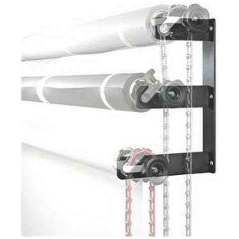 045 Coppia Di Supporti A Muro Per 3 Fondali - Foto 1