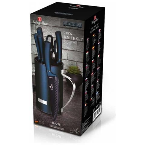 Bh-2581 Set Di Coltelli Aquamarine Da 7 Pezzi Con Supporto - Foto 6