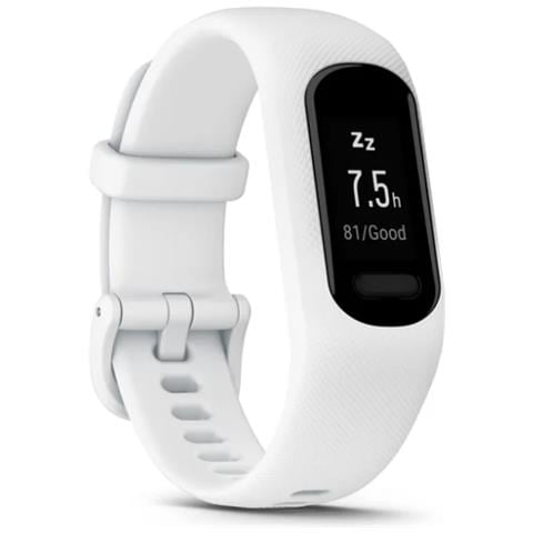 Activity Tracker Vívosmart 5 Impermeabile 5ATM Display OLED Bluetooth / GPS per Fitness con Contapassi e Cardiofrequenzimetro Taglia S/M Bianco - Foto 1