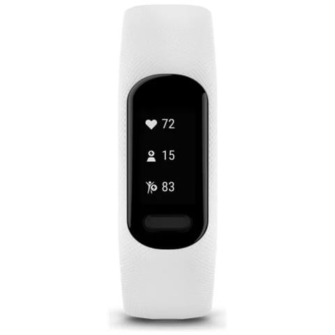 Activity Tracker Vívosmart 5 Impermeabile 5ATM Display OLED Bluetooth / GPS per Fitness con Contapassi e Cardiofrequenzimetro Taglia S/M Bianco - Foto 2