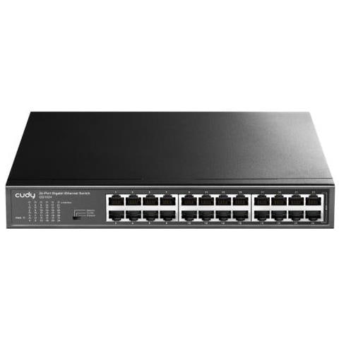 Switch Gigabit Ethernet GS1024 con 24 Porte Colore Nero - Foto 1
