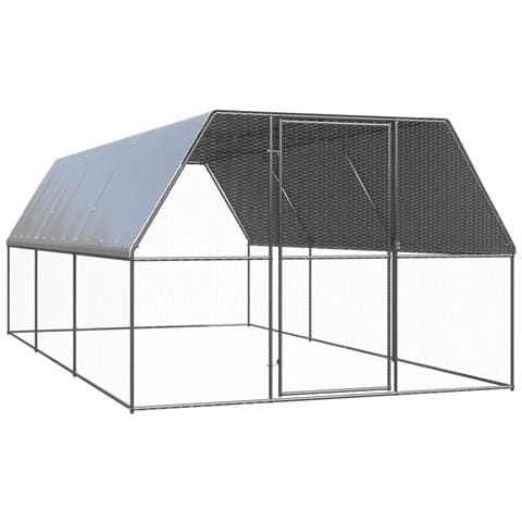 Gabbia per Polli da Esterno 3x6x2 m in Acciaio Zincato - Foto 1