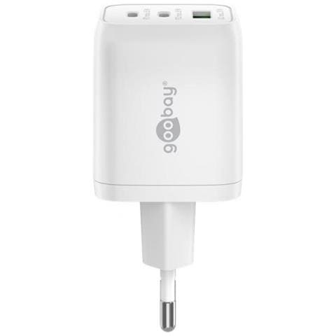Goobay 64754 Caricabatterie Per Dispositivi Mobili Cuffie, Computer Portatile, Smartphone Bianco AC Ricarica Rapida Interno - Foto 2