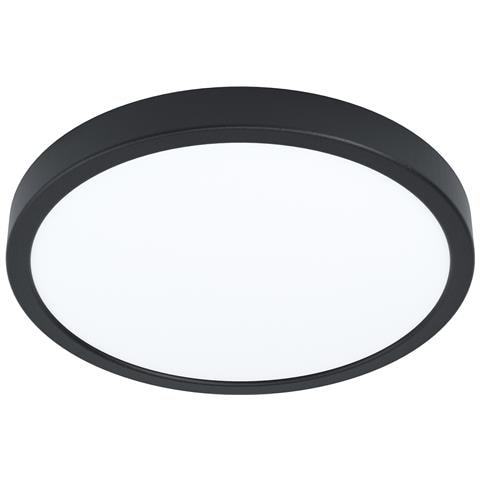 Plafoniera Moderna Fueva 5 In Acciaio Nero Led Integrato 20,5w 4000k Ip20 - Foto 1