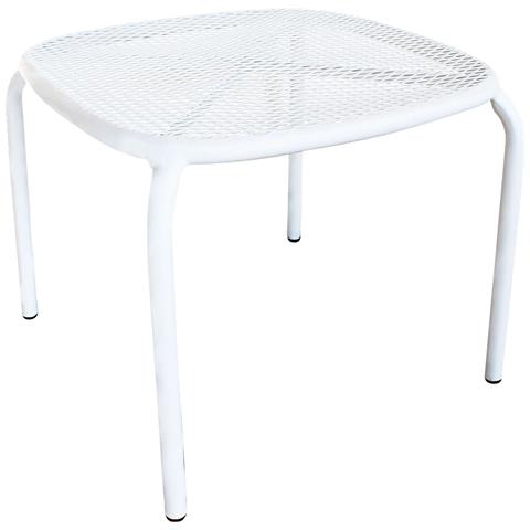 Tavolino Basso 40x40 Cm Impilabile Da Giardino Con Struttura In Acciaio Local - Foto 1