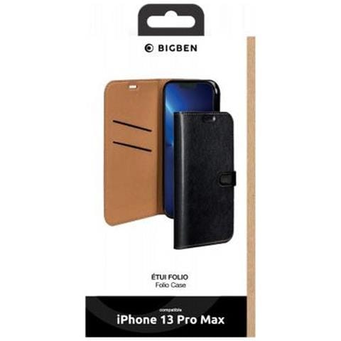 Custodia Per Iphone 13 Pro Max Folio Wallet Con Linguetta Magnetica, Nero - Foto 4