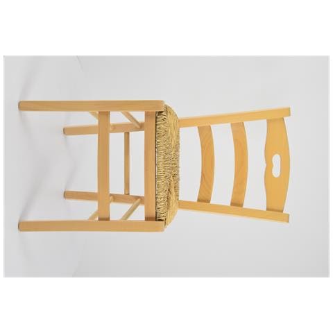 Set 4 Sedie Modello Savoie Per Cucina Bar E Sala Da Pranzo, Robusta Struttura In Legno Di Faggio Color Naturale E Seduta In Paglia - Foto 3