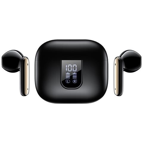 Auricolari Tws: Cancellazione Del Rumore A 6 Microfoni Per Un Audio Cristallino Black - Foto 2