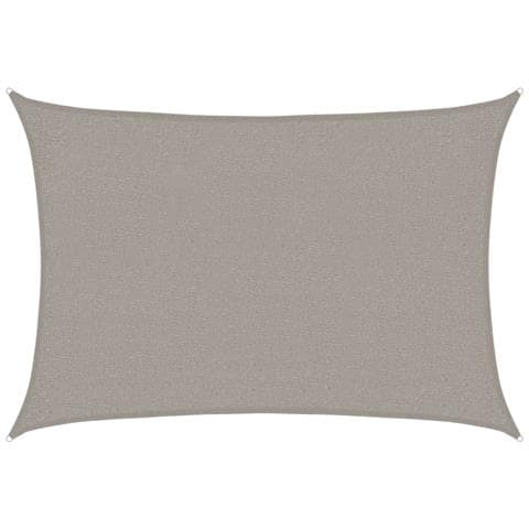 Vela Parasole 160 G /m Rettangolare Grigio Chiaro 2x2,5 M Hdpe - Foto 2