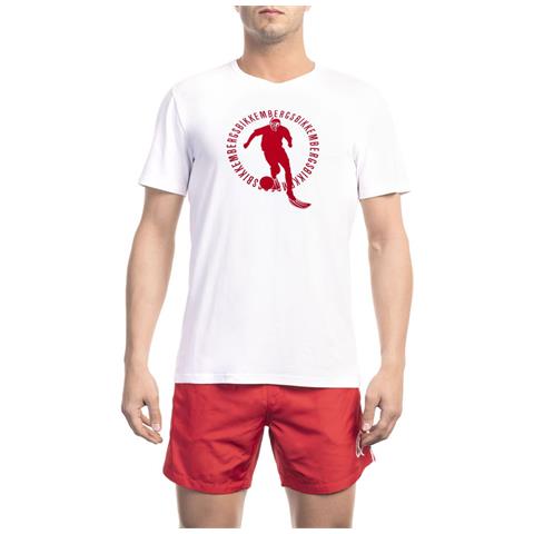 Maglietta In Cotone Bianco - Xl - Foto 1