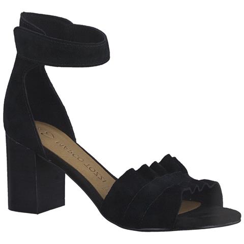 Black Elegant Part-open Sandals Sandali Pelle Scarpe Donna Nero Eu 36, 2-28398-20 007 - Foto 2