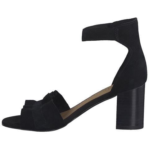 Black Elegant Part-open Sandals Sandali Pelle Scarpe Donna Nero Eu 36, 2-28398-20 007 - Foto 3