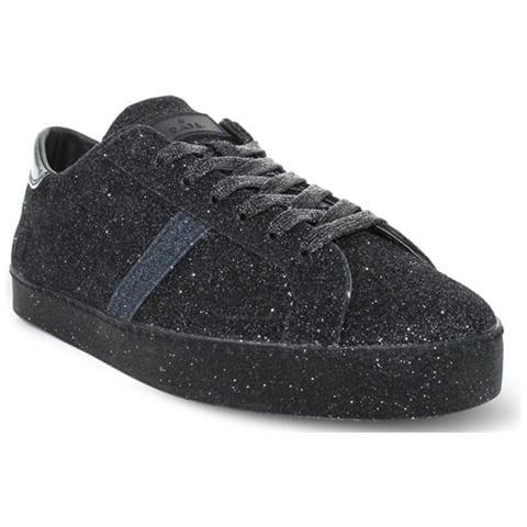 Mezze Scarpe Italiane Da Donna In Pelle Nera Con Glitter 37 - Foto 1