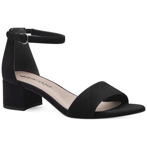 Black Casual Part-open Sandals Sandali Tessile Scarpe Donna Nero Eu 39, 1-28201-42 001 - Foto 1