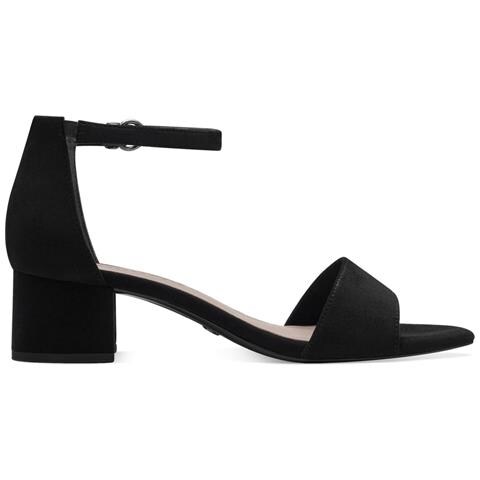 Black Casual Part-open Sandals Sandali Tessile Scarpe Donna Nero Eu 39, 1-28201-42 001 - Foto 3
