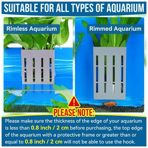 Set Di 4 Supporti Per Piante Akwariowe Grigio – Eleganza E Stabilità In Acqua - Foto 2