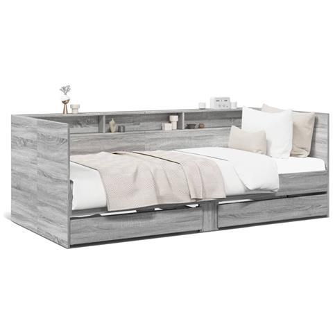 Divano Letto Con Cassetti Senza Materasso 90x190 Cm - Foto 2